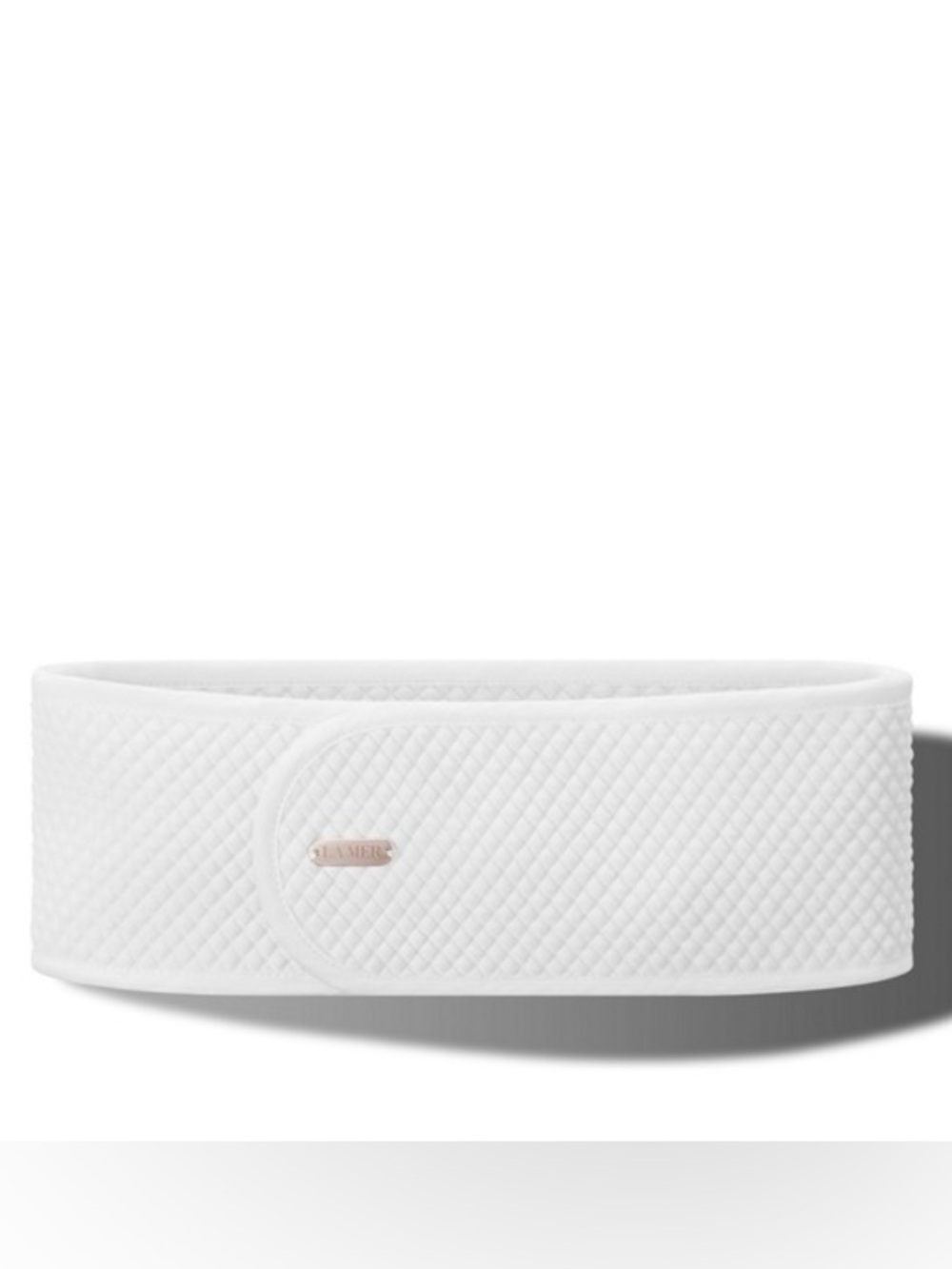 La Mer White Quilted Spa Wrap Headband
